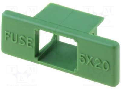 Гнездо за предпазител предпазна капачка ZHL7X-H Предпазна; -30?85°C; Мат: термопласт; UL94V-0; Цвят: зелен за ZHL30, ZHL75, ZHL76, ZHL76A, ZHL77, ZHL78